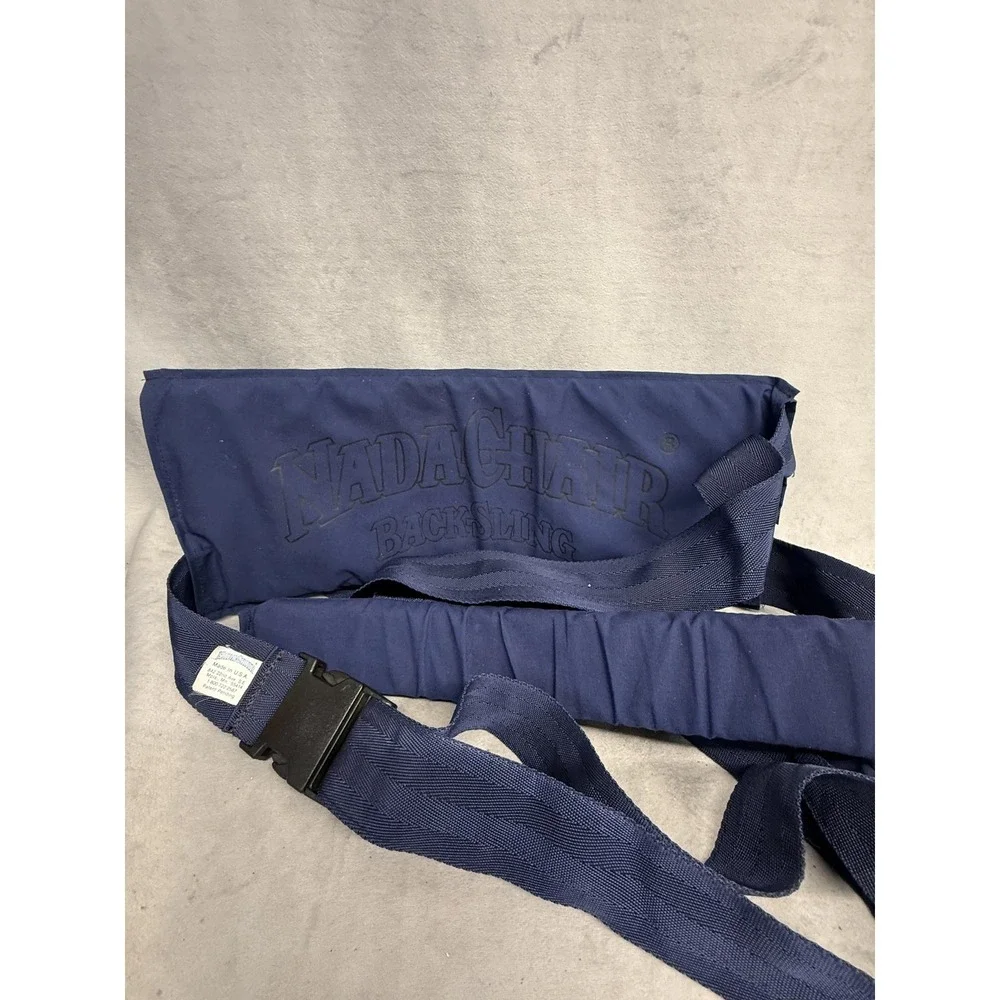 NadaChair‎ BackSling Portable Back Support Ergonomic Posture Aid Navy Made USA